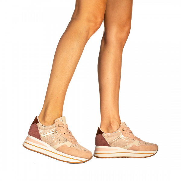 Γυναικεία αθλητικά παπούτσια Staleta ροζ, 4 - Kalapod.gr